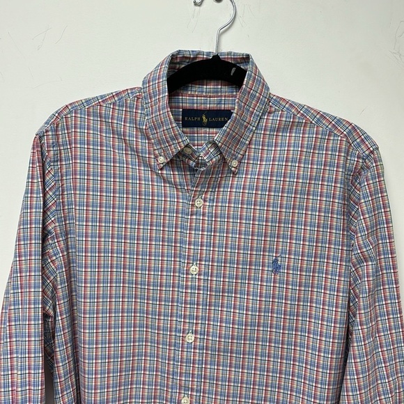 POLO RALPH LAUREN Men's Classic Fit Plaid Performance Long Sleeve Shirt size S/P - Picture 6 of 14